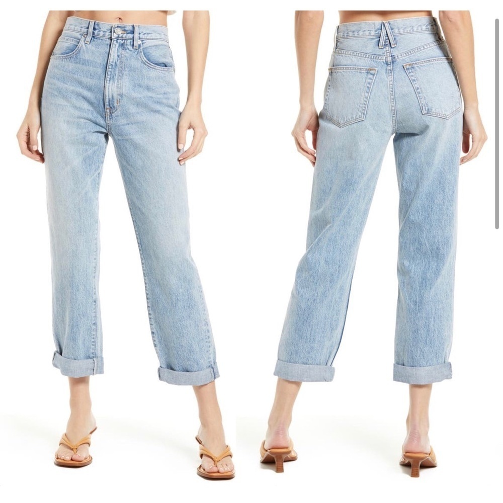 New. SLVRLAKE Dakota High Waist Relaxed Boyfriend Jeans Size 26